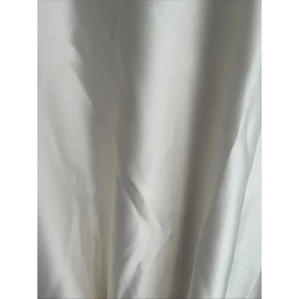 Scott McClintock Petite Wedding Dress Embroidered Rhinestones Ivory Satin Size 4 - Picture 8 of 16